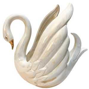 Vintage Iridescent Swan